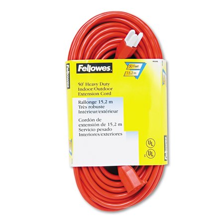 FELLOWES 50 ft. 1 Outlet Orange Extension Cord 99598